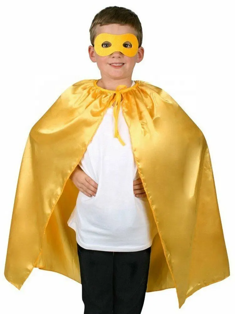 パーソナライズされた子供キッズブルースーパーヒーローケープとハロウィンコスプレおもちゃのマスク