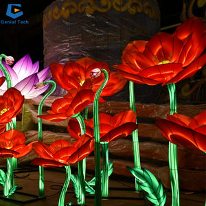 FL-58 ปรับแต่งโคมไฟดอกไม้ผ้าไหมจีนกันน้ํางานแต่งงาน LED ภายในเทศกาลโคมไฟ - Product Image 1