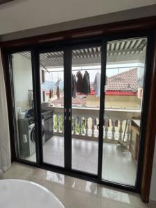 America Hot New Product Explosion Thermal Break Venta al por mayor Puerta corredera <span class=keywords><strong>de</strong></span> aluminio con doble acristalamiento Casa <span class=keywords><strong>de</strong></span> vidrio templado Patitio - Product Image 2