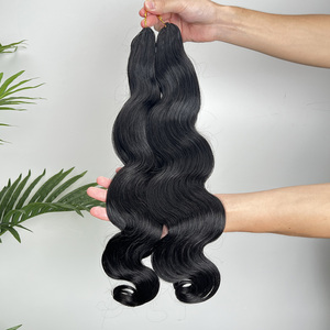 Extensions de cheveux humains ondulés au crochet, pré-séparées, effet plume - Product Image 5