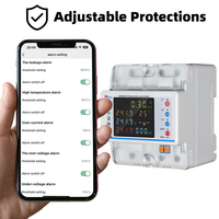 RMshebei 3P 4W Disjoncteur intelligent WiFi pour maison connectée, multifonction, avec compteur prépayé et mesure bidirectionnelle photovoltaïque