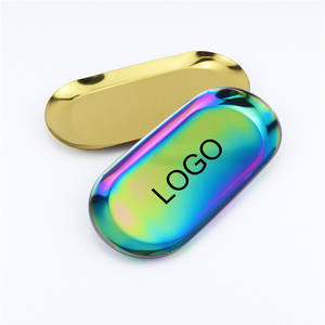 180*85mm <b>Stainless</b> <b>Steel</b> Kitchen Serveware <b>Tray</b> Hotel Restaurant Fruit Platter Metal Rolling <b>Tray</b> Logo Laser Oval Serving <b>Tray</b> - Product Image 5