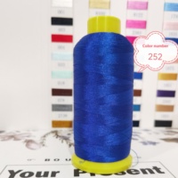 Fil à broder pour ordinateur 108D/2 direct d'usine 5000 avec bord de broderie 135 grammes Technique mercerisée par gland en polyester