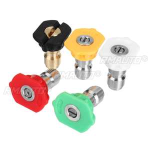 NUEVO Juego de 1/5 Piezas de Boquillas de Acero Inoxidable G1/4 de Conexión Rápida para Lavadora a Presión, Boquilla de Pulverización de Múltiples Grados para Lavado de Autos - Product Image 4