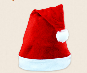 Offre Spéciale bas quantité minimale de commande <span class=keywords><strong>pas</strong></span> <span class=keywords><strong>cher</strong></span> enfant adulte doux en peluche épais rouge et blanc père noël casquettes chapeau de noël du père noël - Product Image 4