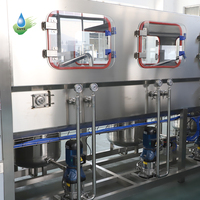 Máquina de Llenado de Agua de 5 Galones, Máquina de Llenado, Lavado y Tapado de Botellas de Agua Pura de 5 Galones