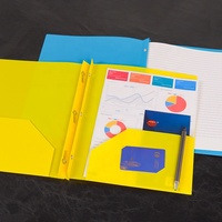 Carpeta de documentos A4 de PVC impresa personalizada para papel de negocios de oficina de la empresa