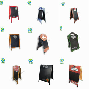 Tùy Chỉnh Thiết Kế Cổ Điển Bằng Gỗ Bảng Đen Đứng Mộc Mạc Có Thể Gập Lại Gỗ Bảng Màu Đen Gấp Một Khung Bằng Gỗ Bảng Đen - Product Image 3