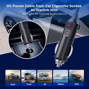 12v רכב סיגריה קלה יותר ל dc כבל חשמל 5521 עבור startlink מיני dc 5.5x2.1 מ "מ - Product Image 4
