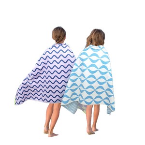 Toalla de Baño de Microfibra de Secado Rápido, Toalla Deportiva de Terciopelo de Doble Cara, Absorbente, Portátil, Toalla de Playa, Material Grueso, Diseño de Ondas - Product Image 5