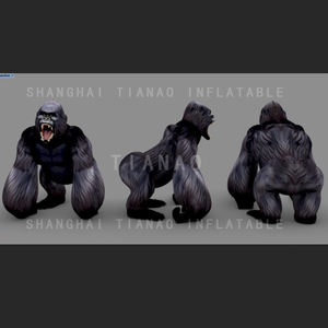 Dessin animé gonflable d'animal d'<span class=keywords><strong>orang</strong></span>-outan géant gonflable de gorille pour la décoration ou la publicité - Product Image 6