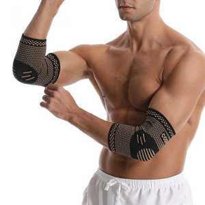 Manchon de compression en cuivre pour coude, attelle de soutien pour haltérophilie, soulagement de la douleur arthritique et tendinite, manchon de sport pour bras - Product Image 2