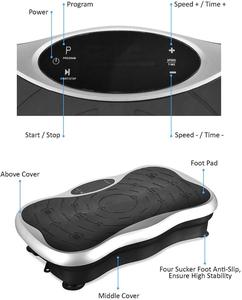 Plaque <span class=keywords><strong>vibrante</strong></span> exerciseur avec résistance marques de vibration de corps entier de plate-forme corps shaper exerciseur - Product Image 5