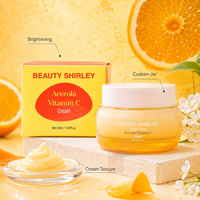Crème hydratante pour le visage éclaircissante anti-taches OEM Private Label, crème pour le visage blanchissante à la vitamine C d'acérola