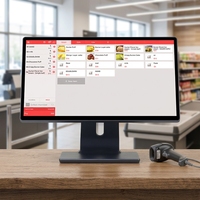 Sistema POS Todo en Uno Personalizado con Windows 11 para Restaurantes y Comercios, Terminal Táctil para Punto de Venta, Caja Registradora
