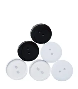 Harz Brotschnalle-Hemd reines schwarz reines weiß Knopf zwei Augen transparent Brotschnalle Kleidung-Zubehör Kleidungsknopf