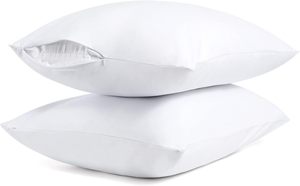Hypoallergenic Zipper <b>Pillow</b> Protector With Fabric Lamination Waterproof <b>Pillow</b> Protector - Product Image 1