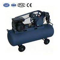 Compresseur d'air portable silencieux à piston refroidi par air 220V 50L avec réservoir en acier inoxydable à vendre