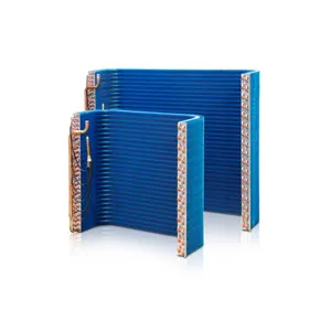 U shape copper tube small condenser coil L shaped air Conditioning Fin Heat Exchanger for Household air condition