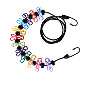Tendedero de Ropa Plegable Portátil con Pinzas para Viajes, Hotel y Exteriores - Product Image 1