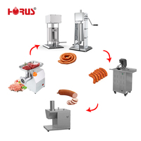 Bonne qualité 10L 15L 20L 25L 30L multi-type électrique en acier inoxydable saucisse Stuffer saucisse poussoir Machine
