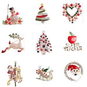 Nuevos <span class=keywords><strong>broches</strong></span> navideños de moda Estilo vintage Imprescindible <span class=keywords><strong>para</strong></span> regalo de fiesta de compromiso hecho de aleación - Product Image 1