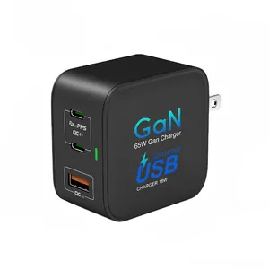 GaN อุปกรณ์ชาร์จ PD พลังงานสูง65W 2022 W,ที่ชาร์จโทรศัพท์มือถือที่ชาร์จเร็วอะแดปเตอร์ไฟ65W 100สำหรับแล็ปท็อปและโทรศัพท์ปี USB-C