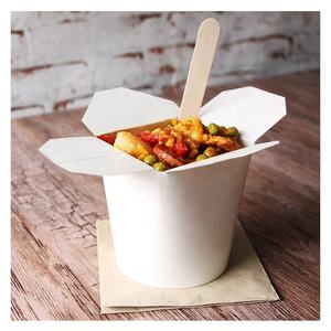 Contenants d'emballage à emporter en papier kraft avec logo personnalisé pour la restauration rapide, 16oz 26oz 32oz, boîte à emporter pour nouilles instantanées, ramen, riz, salade - Product Image 5