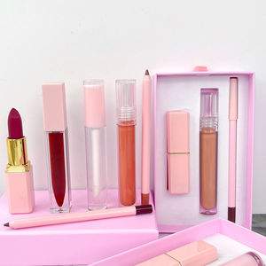 Eco-Friendly Recyclable Cosmetic Packaging Paper Box Customizable Inner Tray Matt <b>Lamination</b> for Lip Gloss Lip Liner Makeup Gift - Product Image 5