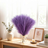 Plantes artificielles en gros, herbe de la pampa duveteuse, plumes en polyester, fausses plantes pour arche de mariage, accessoire photo, décoration bohème pour la maison