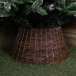 JY Wholesale Rattan Wicker Willow <strong>Christmas</strong> <strong>Tree</strong> <strong>Stand</strong> and Accessories Including Skirt Collar - Product Image 1