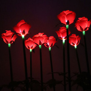 Pelouse extérieure fleur lampe voie décor de noël jardin <span class=keywords><strong>salle</strong></span> de <span class=keywords><strong>mariage</strong></span> alimenté Rose lumière étanche - Product Image 1