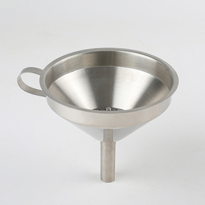 Funil de cozinha em aço inoxidável preto dourado, funil de metal de qualidade alimentar para filtragem de líquidos para cozinha - Product Image 5