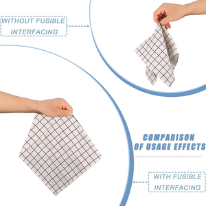 100g/㎡ trọng lượng nặng 11.8 "x 30.6 yard không dệt interfacing sắt trên Polyester một mặt interfacing cho hàng thủ Công cung cấp - Product Image 5