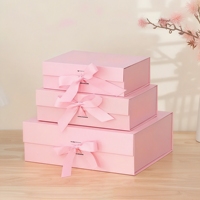 Boîte à clapet personnalisée avec motif floral imprimé, emballage en carton pliable, boîte en papier, boîte cadeau rigide avec fermeture magnétique