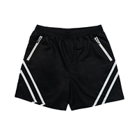 Ensemble de shorts de sport pour hommes en nylon 100% à séchage rapide sérigraphie Logo taille moyenne t-shirt léger et brillant