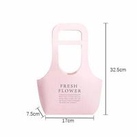 Boîtes portables personnalisées pour fleurs de Kraft Boîtes en papier recyclable Sac d'emballage de fleurs pour plantes Bouquets de fleurs fraîches