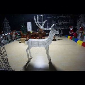 Hermoso ciervo de Navidad con luces colgantes de plástico de Navidad al aire libre ciervo decorativo - Product Image 4