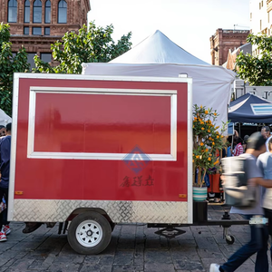 2025 meilleure vente XINJINGGYAO usine <span class=keywords><strong>prix</strong></span> de gros nourriture vente café remorque vélo carré avec cuisine complète camion de nourriture - Product Image 1
