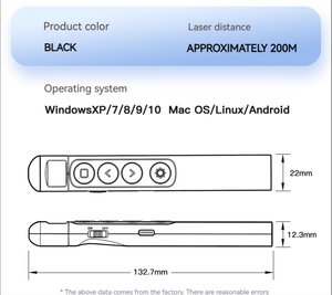 Rode Pointers Pen Groene Ppt Afstandsbediening Pen <span class=keywords><strong>Powerpoint</strong></span> Presentatie Pagina Controle 2.4Ghz Usb Oplaadbare Draadloze Presentator - Product Image 6