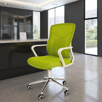 Chaise de bureau ergonomique multifonction à la mode Chaise de visiteur tournante de refroidissement en tissu maillé stable moderne pour table d'ordinateur