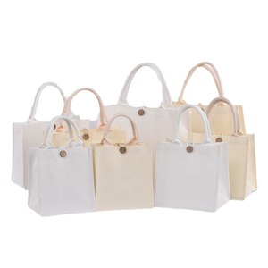 Borsa Tote Ecologica in Cotone Naturale Riutilizzabile per la Spesa con Logo Personalizzato - Product Image 5
