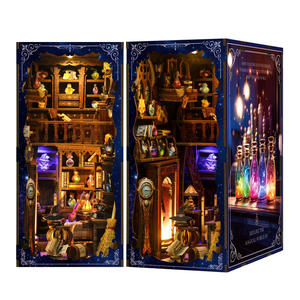 Kit de Manualidades para Casa de Hechizos, Rompecabezas 3D de Madera con Luz LED, Casa en Miniatura de Brujería, Decoración de Escritorio, Regalo Creativo - Product Image 5