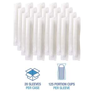 ถ้วยซูเฟล่/ถ้วยแบ่งส่วน ขนาด 3.25 ออนซ์ ทำจากโพลีโพรพิลีน โปร่งแสง ใช้แล้วทิ้ง พร้อมฝาปิด สำหรับขนมและเครื่องดื่ม บรรจุ 2,500 ใบ/กล่อง - Product Image 5