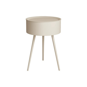 Round Coffee <b>Table</b> Plastic Top White 3 Legs <b>Side</b> <b>Table</b> For Living Room <b>Sofa</b> Area - Product Image 5