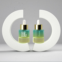 Op maat gemaakte ronde glazen druppelfles van 30 ml met zeefdruk voor essentiële oliën, oogdruppels & huidverzorgingsserum