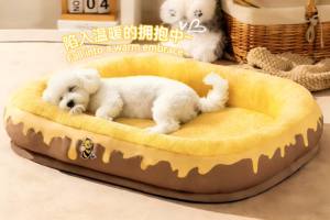 سرير كلاب دافئ للشتاء محشو بقطن PP قابل للفك والغسل للكلاب الصغيرة والمتوسطة الحجم، عش حيوانات أليفة مريح - Product Image 4