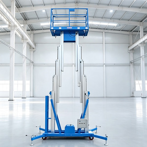 Plateforme <span class=keywords><strong>de</strong></span> travail aérienne mobile hydraulique télescopique <span class=keywords><strong>de</strong></span> 6 mètres, capacité <span class=keywords><strong>de</strong></span> 200 kg, design compact, pour l'entretien intérieur et extérieur - Product Image 5