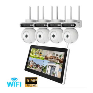 Hot 10.1inch LCD NVR Bộ dụng cụ với 4CH 1080P Hệ thống camera an ninh với lưu trữ lớn CCTV Hệ thống camera cho màn hình - Product Image 1