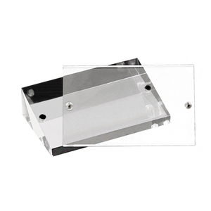 Minh bạch cao tam giác rõ ràng Acrylic nhãn hiển thị đứng Khối với nắp từ cho văn phòng sử dụng cửa hàng - Product Image 2